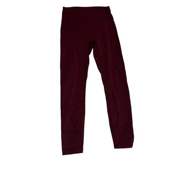 Lululemon In Movement 7/8 Tight Everlux 25" Plum Shadow Size 6 LW5BPGS - Picture 2 of 7